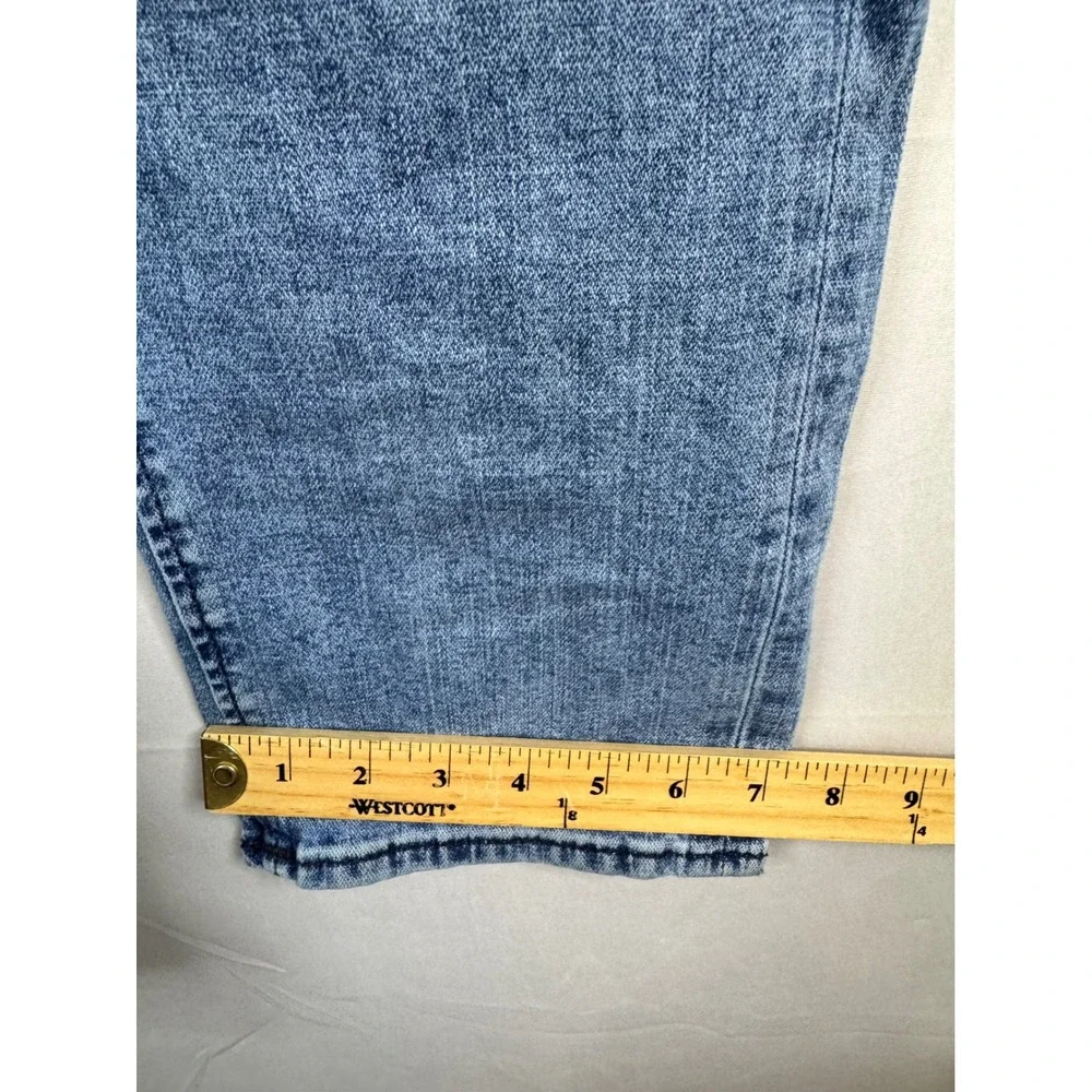True Religion Rocco Relaxed Skinny Moto Jeans Light Wash‎ Blue Men 44X34